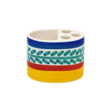 Handmade ceramic sicilian Toothbrush Holder de simone pottery Selinunte Handmade ceramic sicilian Toothbrush Holder de simone pottery Selinunte